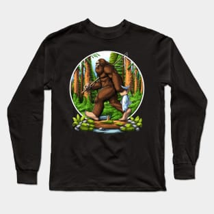 Bigfoot Fishing Long Sleeve T-Shirt